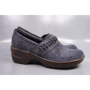 Boc Born Concept Womens Sz 8.5 Peggy Clogs Shoes Blue Slip On Low Heel Comfort